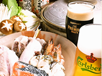 倉敷市のビアホールがある居酒屋【駄々】で黒ビールが飲み放題。宴会が盛り上がる！