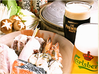 倉敷市のビアホールがある居酒屋【駄々】で黒ビールが飲み放題。宴会が盛り上がる！
